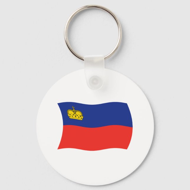 Liechtenstein Flag Keychain (Front)