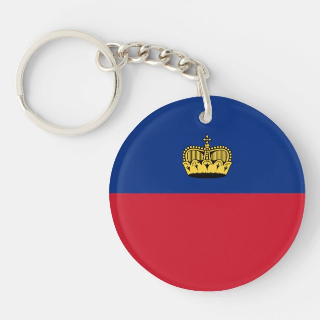 Liechtenstein Flag Keychain (Front)