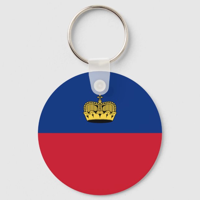 Liechtenstein Flag Keychain (Front)