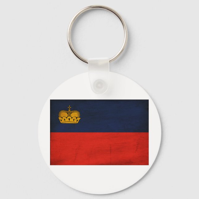 Liechtenstein Flag Keychain (Front)
