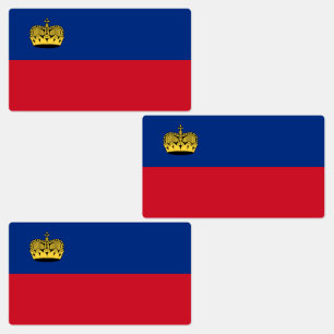 Liechtenstein Flag Labels