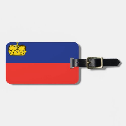 Liechtenstein flag luggage tag