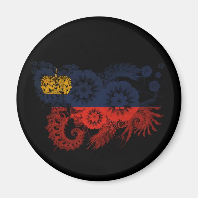 Liechtenstein Flag Magnet (Front)