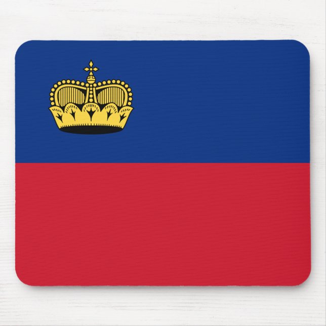 Liechtenstein Flag Mouse Pad (Front)