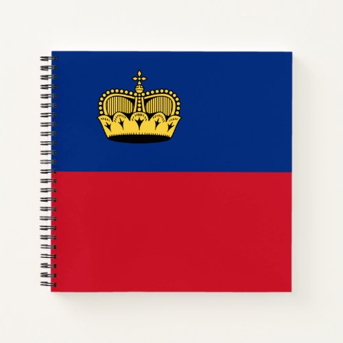 Liechtenstein Flag Notebook