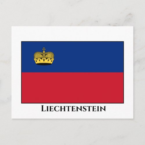 Liechtenstein Flag Postcard