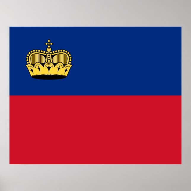 Liechtenstein Flag Poster (Front)