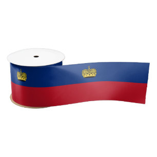 Liechtenstein Flag Satin Ribbon