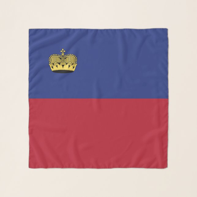 Liechtenstein flag scarf (Front)