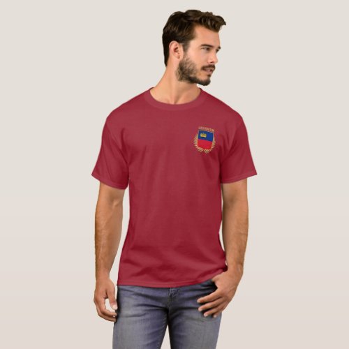 Liechtenstein Flag Shield T_Shirt