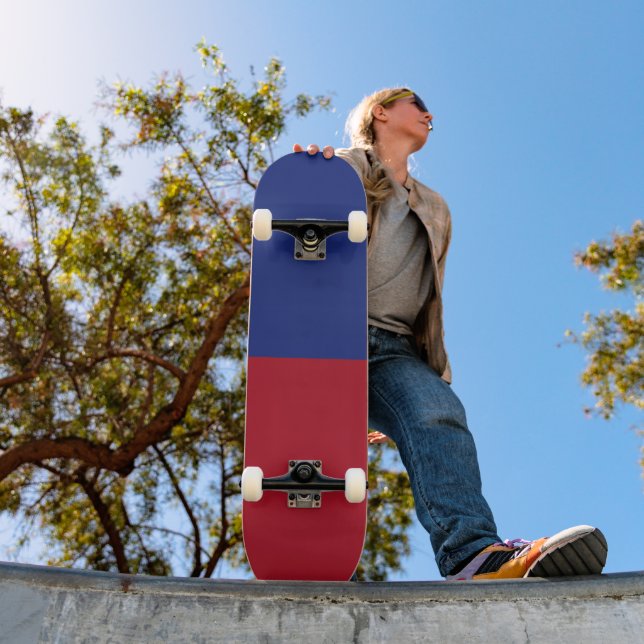 Liechtenstein flag skateboard (Outdoor 1)