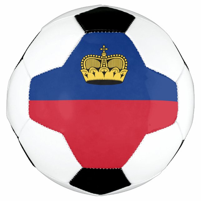 Liechtenstein Flag Soccer Ball (Front)