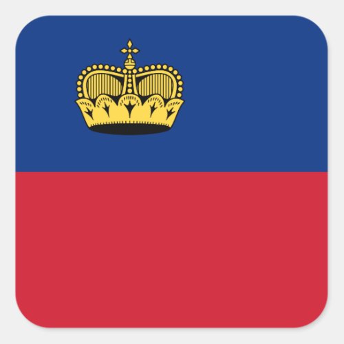 Liechtenstein Flag Square Sticker