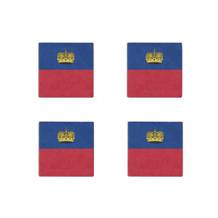 Liechtenstein Flag Stone Magnet