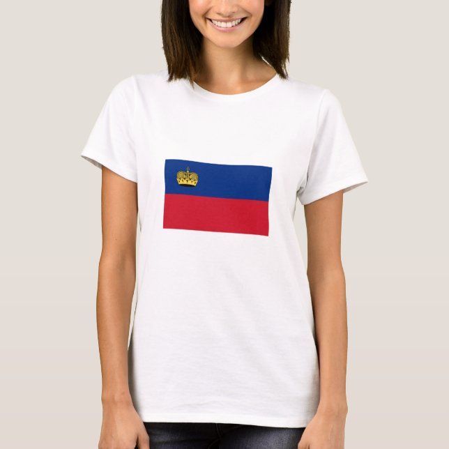 Liechtenstein Flag T-Shirt (Front)