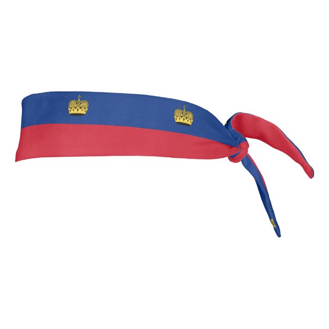 Liechtenstein Flag Tie Headband (Rotate 90)