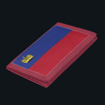 Liechtenstein flag trifold wallet<br><div class="desc">An ideal gift for all those who are patriotic of their country!</div>