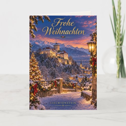 Liechtenstein Frohe Weihnachten Holiday Card