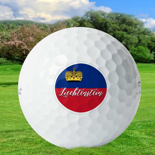 Liechtenstein Golf Balls Flag Golfers  Patriots Golf Balls