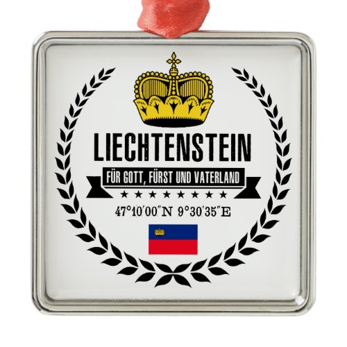 Liechtenstein Metal Ornament