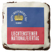 Liechtenstein National Day Flag Brownie (Front)