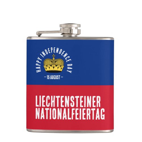 Liechtenstein National Day Flag Flask