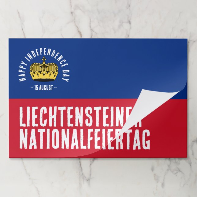 Liechtenstein National Day Flag Paper Pad (Folded)