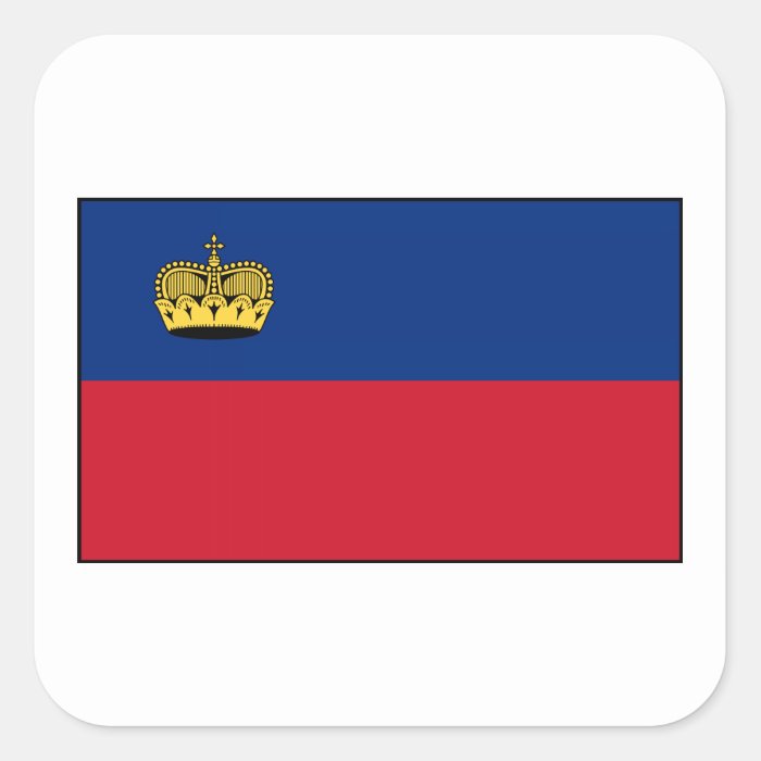 Liechtenstein National Flag Sticker