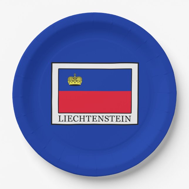 Liechtenstein Paper Plates (Front)