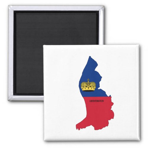 Liechtenstein silhouette magnet
