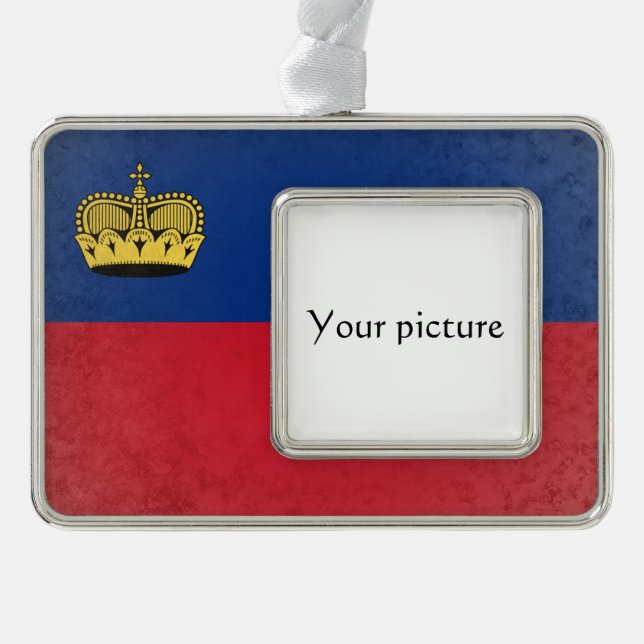 Liechtenstein Silver Plated Framed Ornament (Front)
