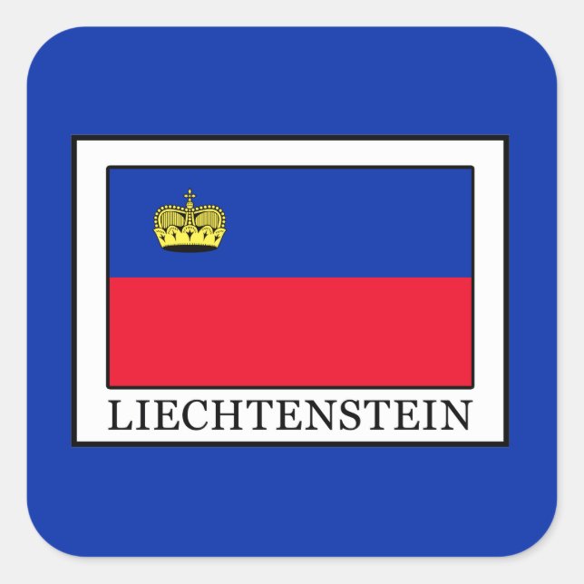 Liechtenstein Square Sticker (Front)