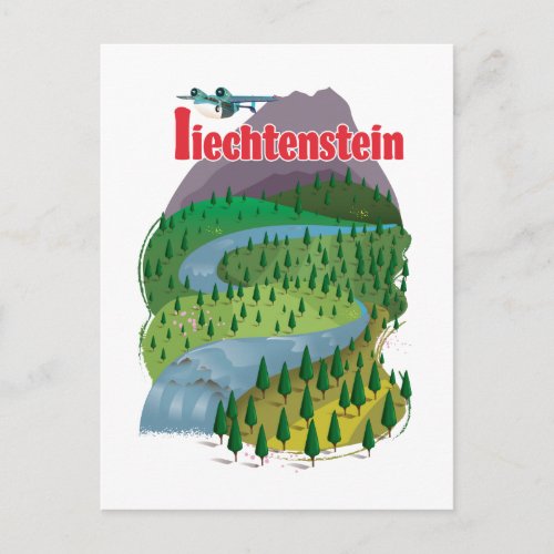 liechtenstein Travel poster Postcard