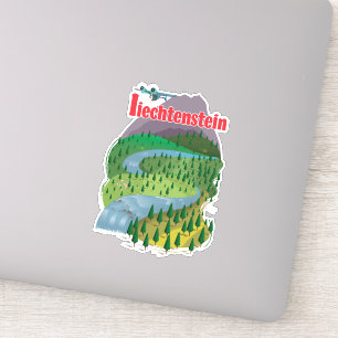 liechtenstein Travel poster Sticker