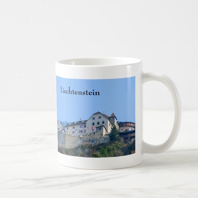 Liechtenstein Vaduz Castle Souvenir Coffee Mug (Right)