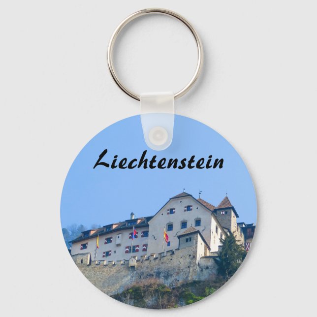 Liechtenstein Vaduz Castle Souvenir Keychain (Front)