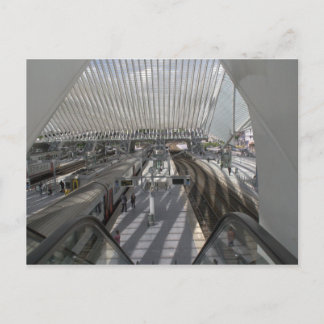 Liège-Guillemins railway station Postcard