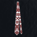 Lielvarde Belt Motif Symbols Nordic Star Neck Tie<br><div class="desc">Lielvarde Belt Motif Symbols with Nordic Star Auseklis</div>