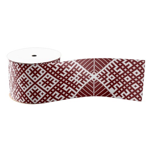 Lielvardes belt Latvian pattern design motif Grosgrain Ribbon