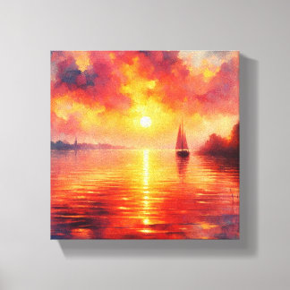 Lienzo Atardecer Canvas Print