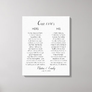 Lienzo Boda Vows