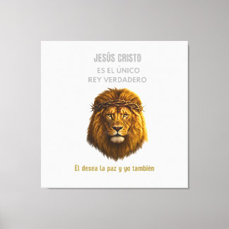Lienzo Cristiano León de Judá - Jesús Cristo Canvas Print