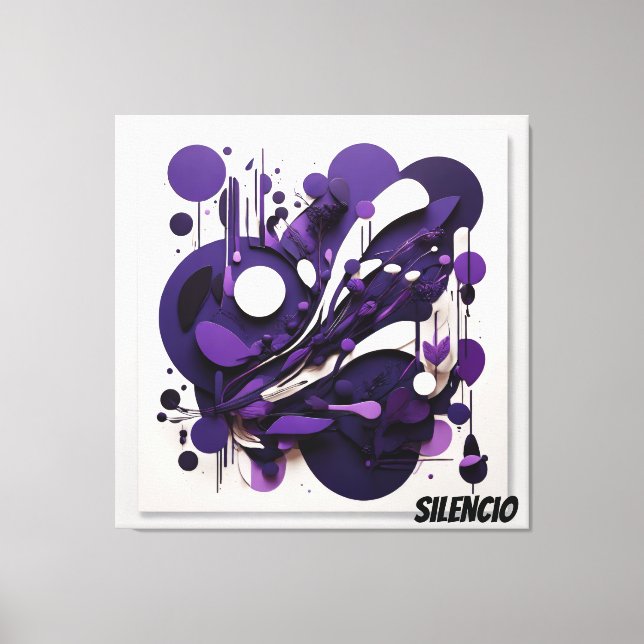 Lienzo Decorativo Biodiversidad Nocturna Silencio Canvas Print (Front)