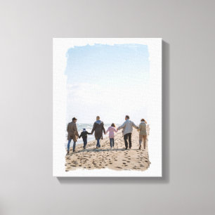 Lienzo Personalizado de marco de pincel de borde pintado