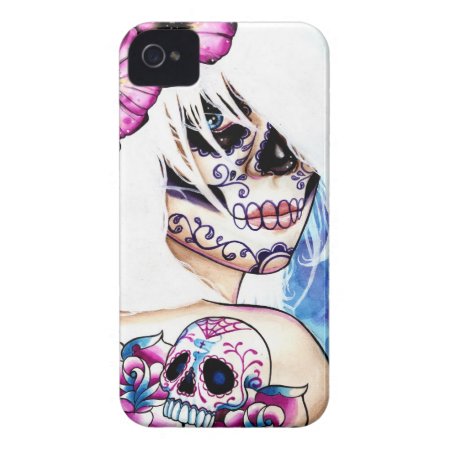 Lies Tattooed Day Of The Dead Girl Portrait Iphone 4 Cover