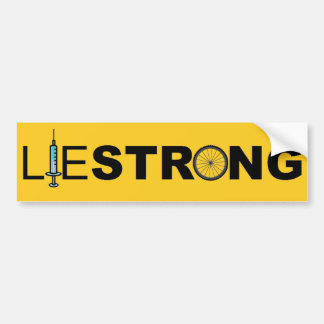 LIESTRONG - Lance Armstrong Bumper Sticker
