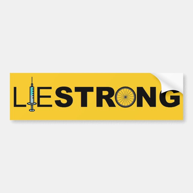 LIESTRONG - Lance Armstrong Bumper Sticker (Front)
