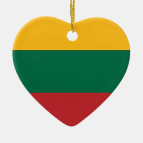 Lietuvos Valstybės Vėliava Vytis Lithuania Flag Ceramic Ornament