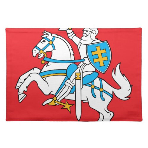 Lietuvos Valstybes Veliava Vytis Lithuania Flag Cloth Placemat