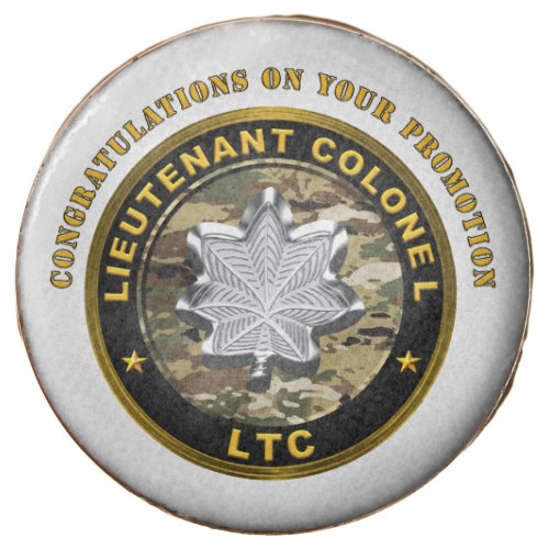 Lieutenant Colonel LTC Promotion Chocolate Covered Oreo